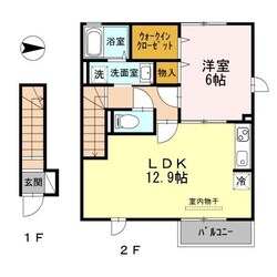 エシャロットＭＩＮＡＭＩ　IIの物件間取画像